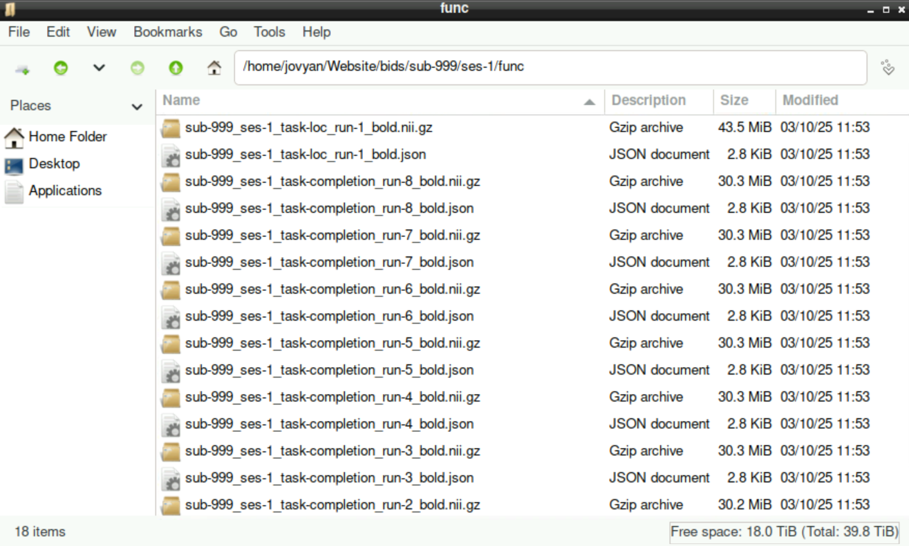 Content of the func directory