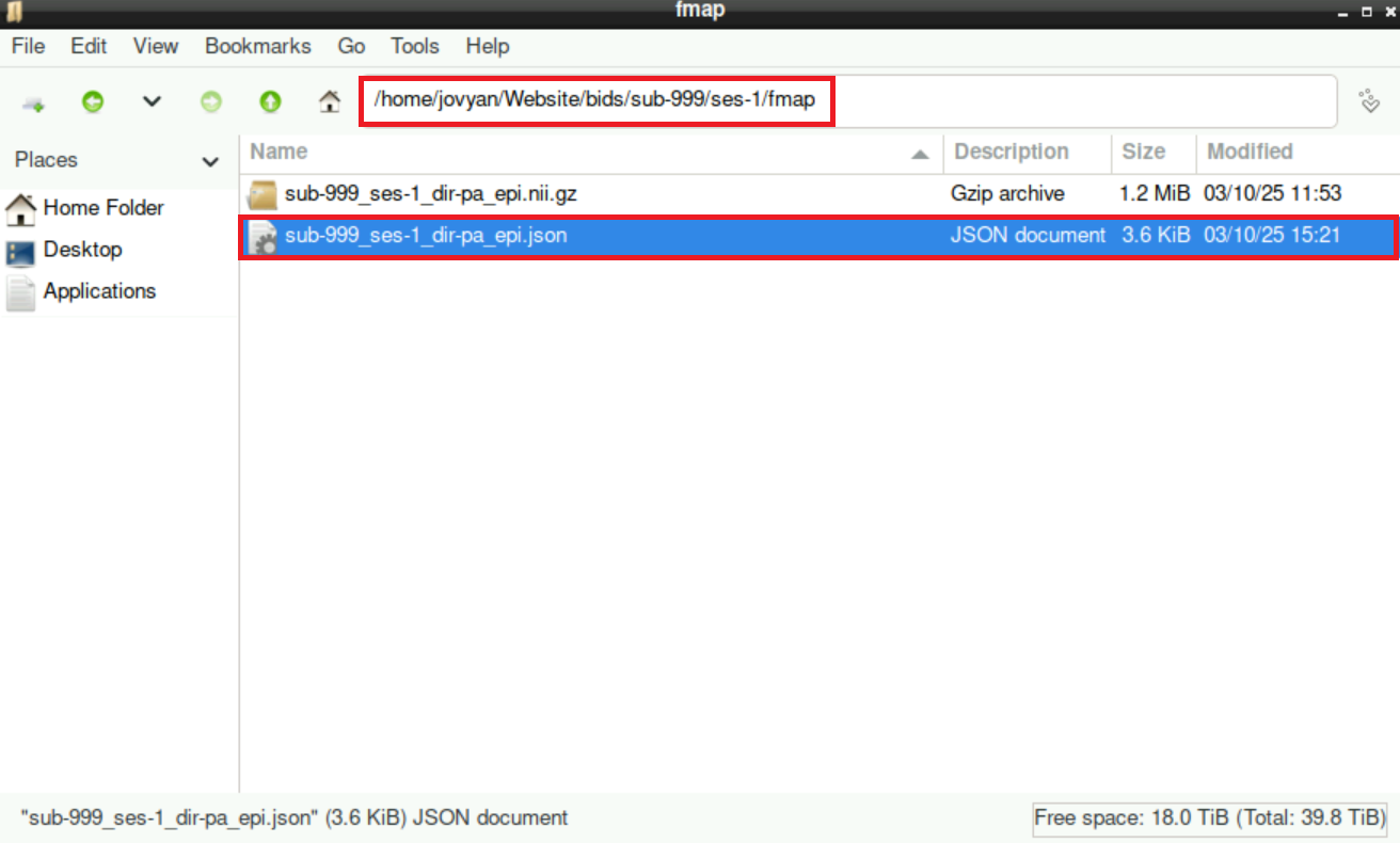 Go to and open .json file