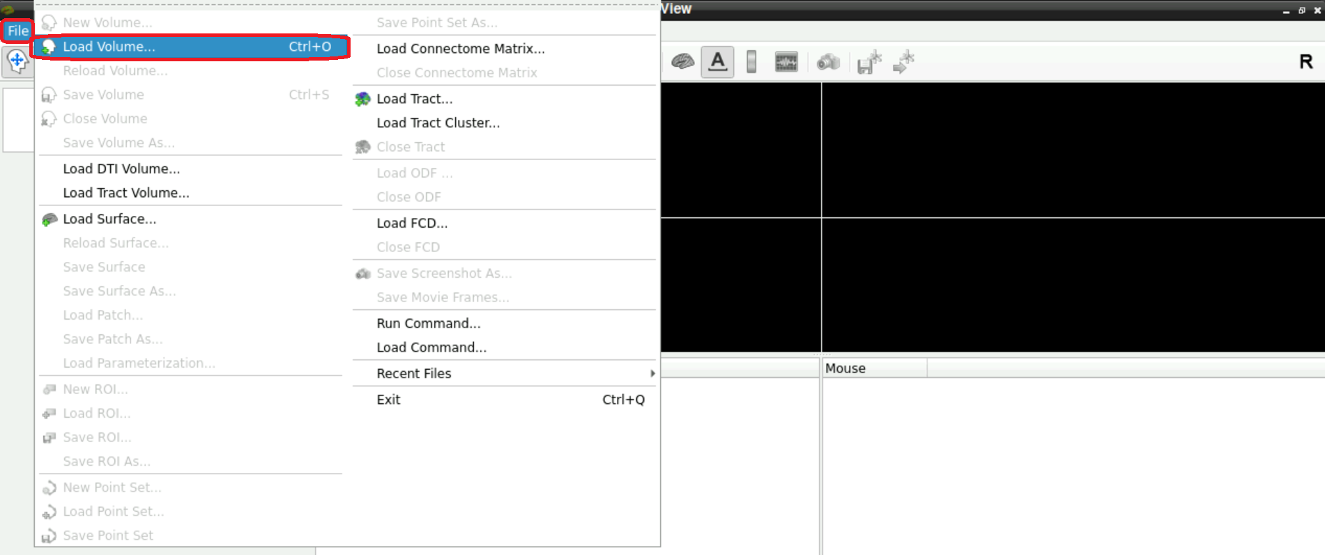 File > Load Volume